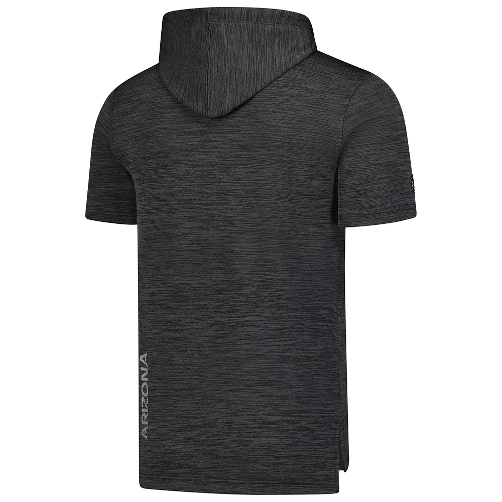 Sweat à capuche authentique Pro Fanatics Heather Charcoal des Coyotes de l'Arizona pour homme