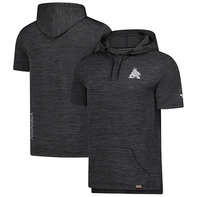 Sweat à capuche authentique Pro Fanatics Heather Charcoal des Coyotes de l'Arizona pour homme