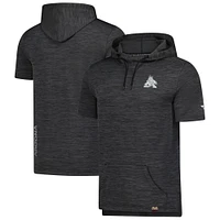 Sweat à capuche authentique Pro Fanatics Heather Charcoal des Coyotes de l'Arizona pour homme