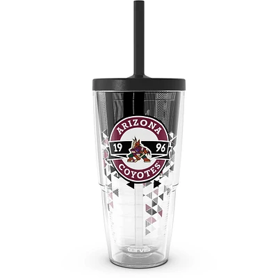 Gobelet classique Tervis Arizona Coyotes de 24 oz avec couvercle à paille