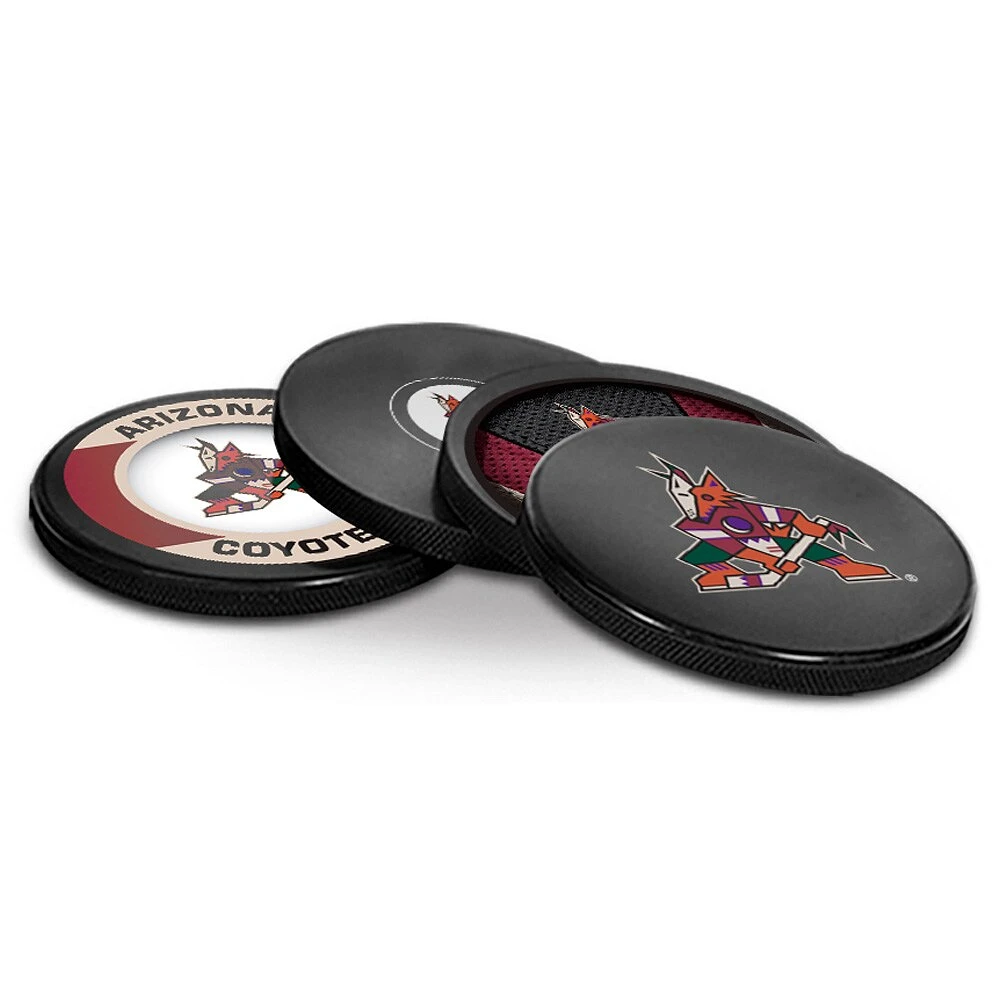 The Sports Vault Arizona Coyotes Four-Piece Puck Coaster Set