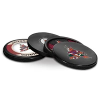 The Sports Vault Arizona Coyotes Four-Piece Puck Coaster Set