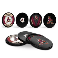 The Sports Vault Arizona Coyotes Four-Piece Puck Coaster Set