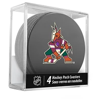 The Sports Vault Arizona Coyotes Four-Piece Puck Coaster Set