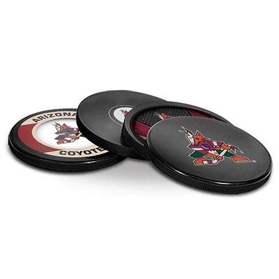 The Sports Vault Arizona Coyotes Four-Piece Puck Coaster Set