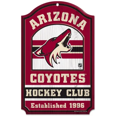 Arizona Coyotes WinCraft 11'' x 17'' Fan Cave Wood Sign