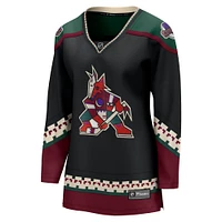 Maillot Breakaway domicile des Coyotes de l'Arizona Fanatics noir pour femmes