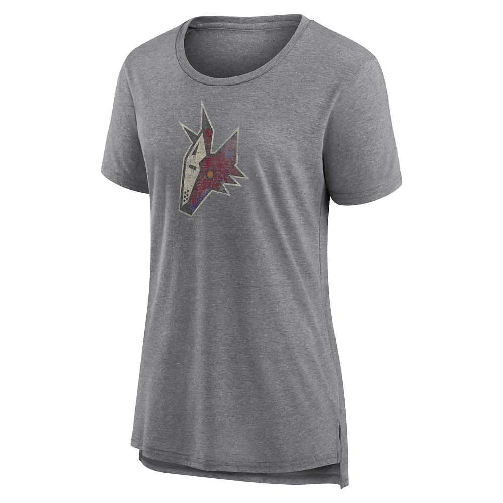 Women's Fanatics Heather Gray Arizona Coyotes Special Edition 2.0 Modern T-Shirt