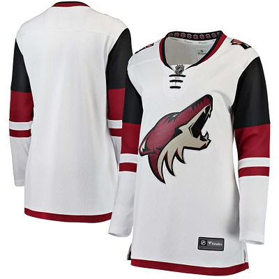 Maillot Breakaway extérieur blanc des Coyotes de l'Arizona Fanatics pour femmes