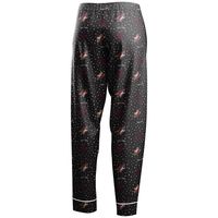 Women's WEAR by Erin Andrews Black Arizona Coyotes Long Sleeve Button-Up Shirt & Pants Sleep Set