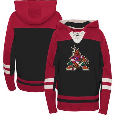 Youth Black Arizona Coyotes Ageless Revisited Home Lace-Up Pullover Hoodie