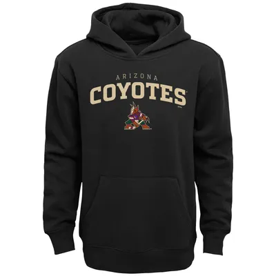 Arizona Coyotes Youth Team Lock Up Pullover Hoodie - Black