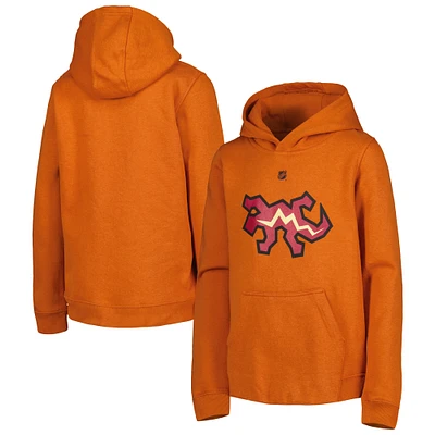 Youth Orange Arizona Coyotes Special Edition 2.0 Secondary Logo Fleece Pullover Hoodie