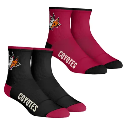 Arizona Coyotes Rock Em Socks Youth Core Team 2-Pack Quarter Length Sock Set