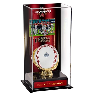 Vitrine de présentation sublimée avec image des champions de la Ligue nationale 2023 des Diamondbacks de l'Arizona