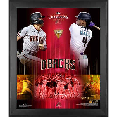  Arizona Diamondbacks Framed Unsigned 2023 National League Champions 20" x 24" Collage with a Piece of Game-Used Baseball - Limited Edition of 500