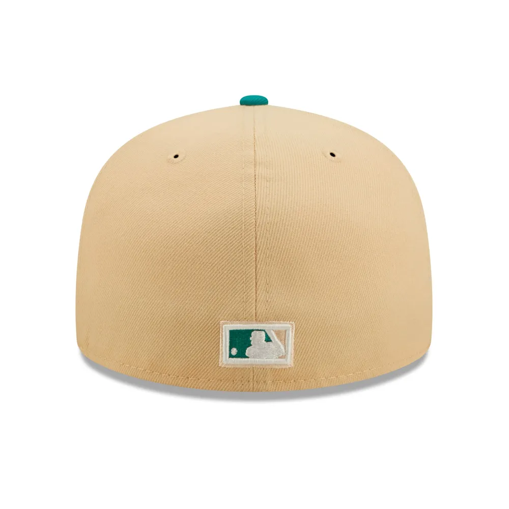 Men's New Era Natural/Teal Arizona Diamondbacks Mango Forest 59FIFTY fitted hat