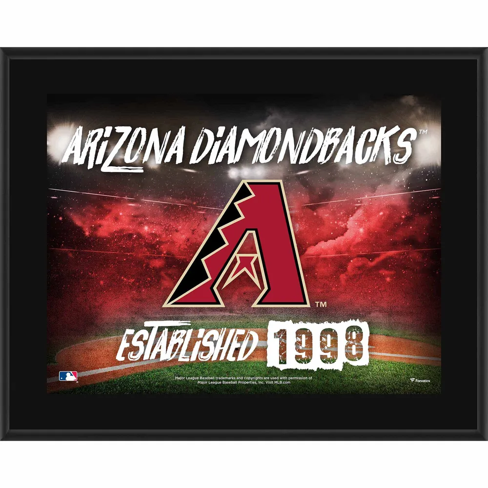 Arizona Diamondbacks 10.5 x 13 Sublimated Horizontal Team Logo Plaque