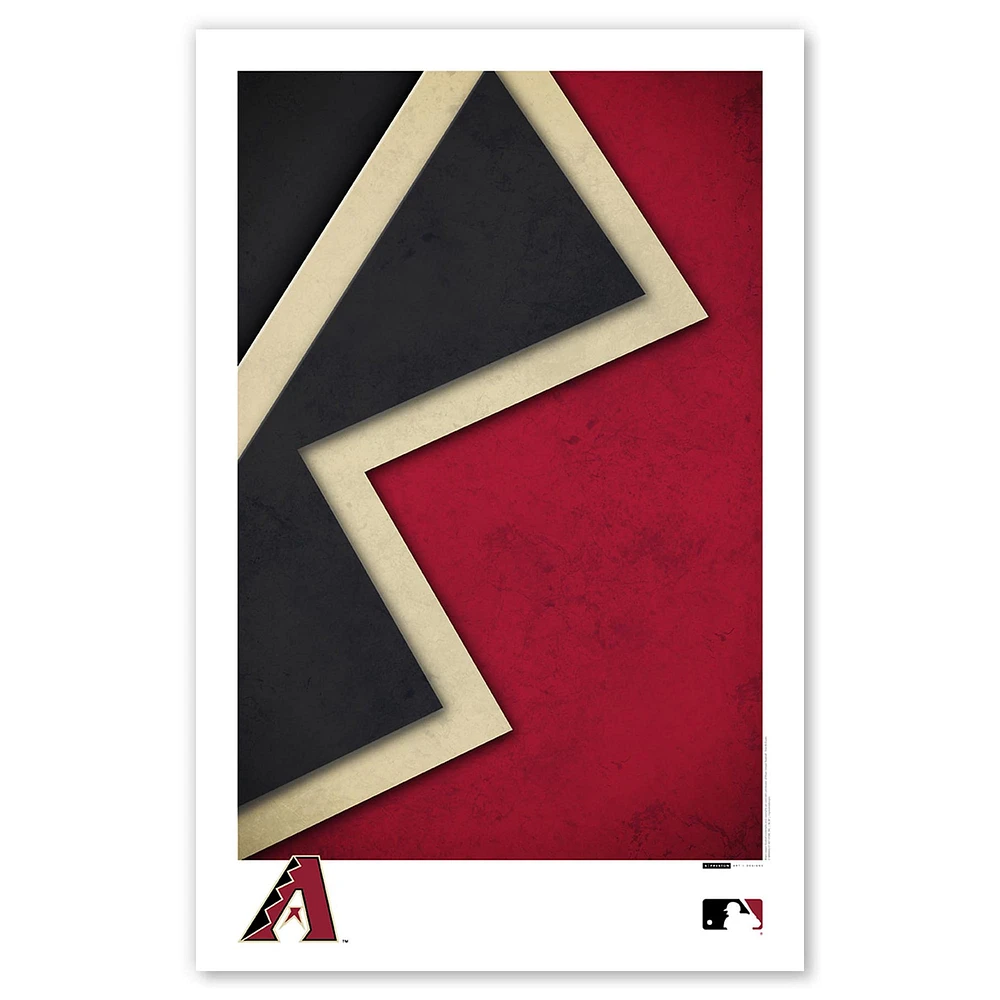 Arizona Diamondbacks 11" x 17" Minimalist Logo Poster Print