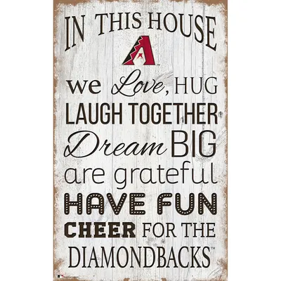 Arizona Diamondbacks 11'' x 19'' Team In This House Sign