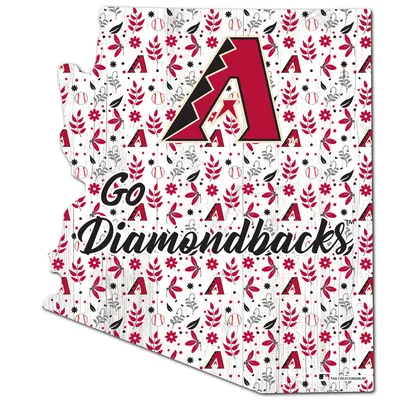 Arizona Diamondbacks 12'' Floral State Sign