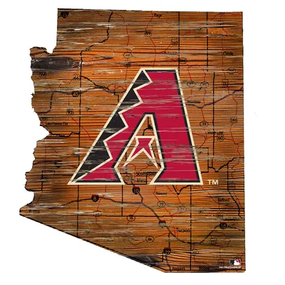 Arizona Diamondbacks 12'' Road Map State Cutout Sign