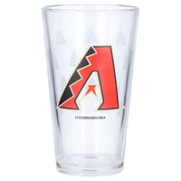 Diamants de l'Arizona 16 oz. Verre à bière avec logo gravé satiné