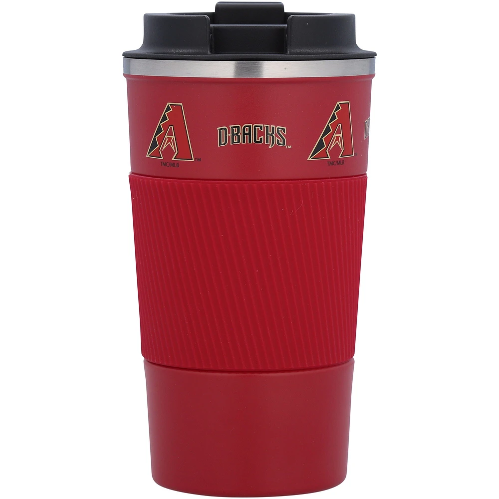 Arizona Diamondbacks 18oz Coffee Tumbler with Silicone Grip