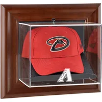 Arizona Diamondbacks Fanatics Authentic Brown Framed Wall-Mounted Logo Cap Case