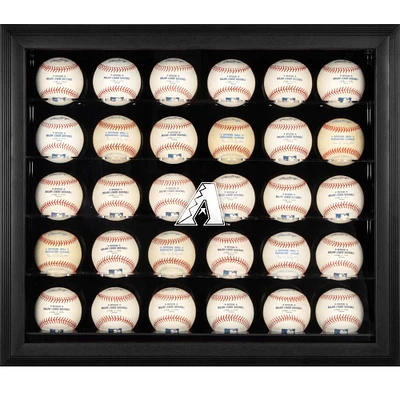 Arizona Diamondbacks Logo Black Framed 30-Ball Display Case