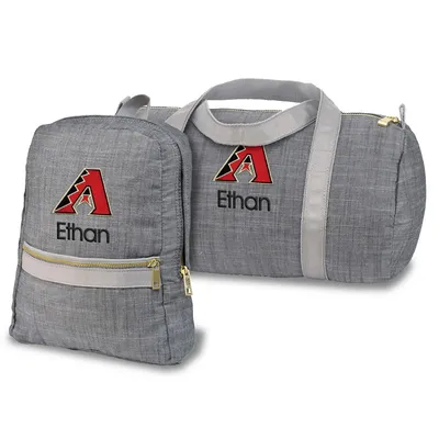 Arizona Diamondbacks Personalized Small Backpack and Duffle Bag Set