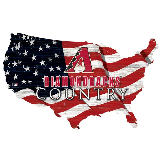 Arizona Cardinals USA Flag Cutout Sign