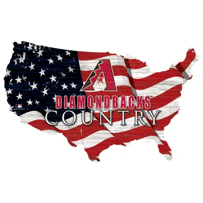 Arizona Diamondbacks USA Flag Cutout Sign