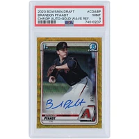 Brandon Pfaadt Arizona Diamondbacks Autographed 2020 Bowman Chrome 1st Bowman Gold Wave Refractor #CDA-BP #29/50 PSA Authenticated 9 Card