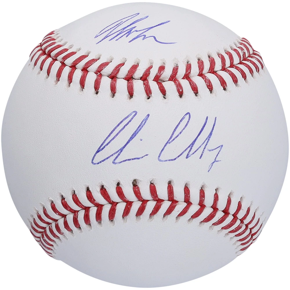 Corbin Carroll et Jordan Lawlar, des Diamondbacks de l'Arizona, ont signé une double carte de baseball