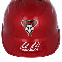 Casque de frappeur réplique chromé alternatif autographié par Corbin Carroll des Diamondbacks de l'Arizona avec inscription « 2023 NL ROY » - Exclusivité Fanatics