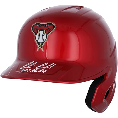 Casque de frappeur réplique chromé alternatif autographié par Corbin Carroll des Diamondbacks de l'Arizona avec inscription « 2023 NL ROY » - Exclusivité Fanatics