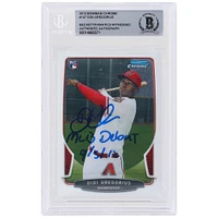 Didi Gregorius Arizona Diamondbacks Autographed 2013 Bowman Chrome #147 Beckett Fanatics Witnessed Authenticated Rookie Card with "MLB Debut 9/5/12" Inscription