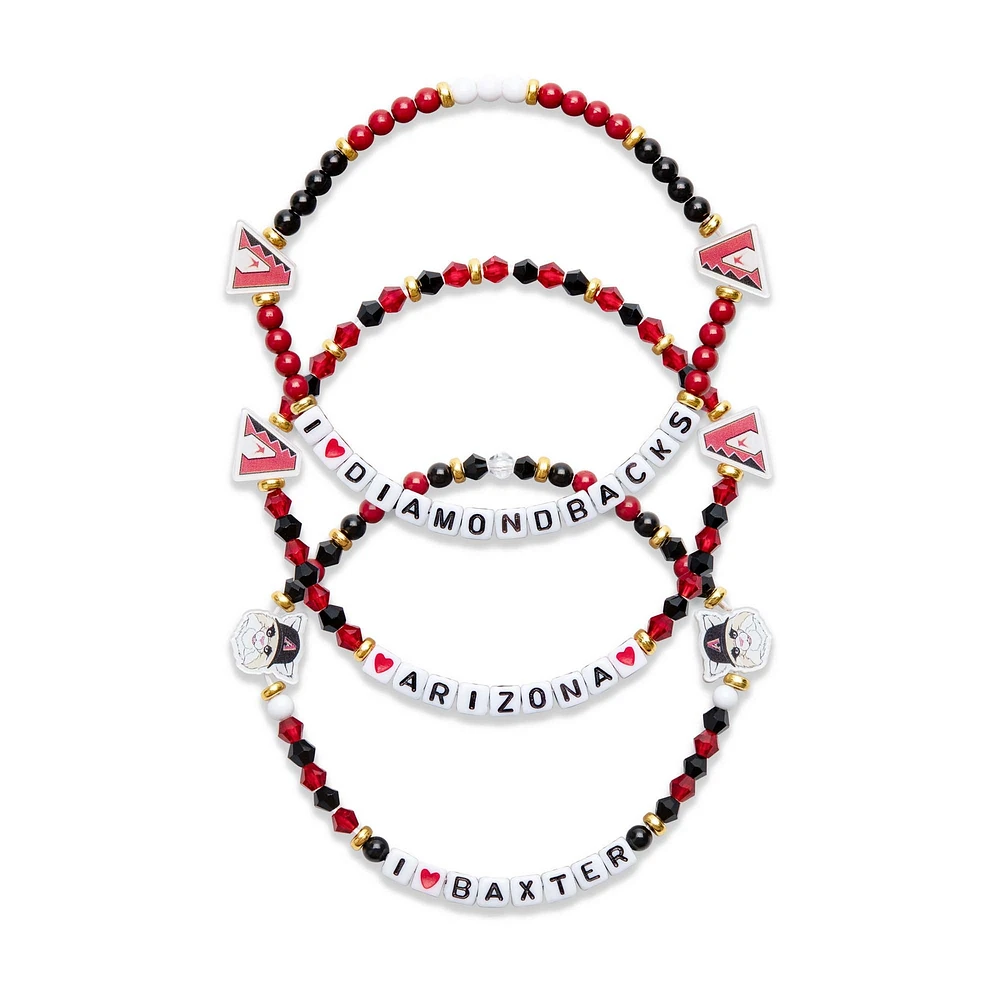 Ensemble de 3 bracelets d'amitié FOCO des Diamondbacks de l'Arizona