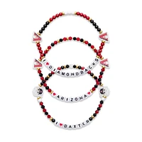 Ensemble de 3 bracelets d'amitié FOCO des Diamondbacks de l'Arizona