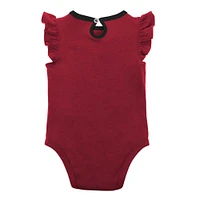 Girls Newborn & Infant Red/Heather Gray Arizona Diamondbacks Little Fan Two-Pack Bodysuit Set