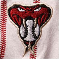 Infant White Arizona Diamondbacks Pinstripe Power Hitter Romper