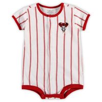 Infant White Arizona Diamondbacks Pinstripe Power Hitter Romper