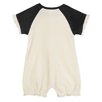 Infant  White Arizona Diamondbacks Slide Run Raglan Coveralls