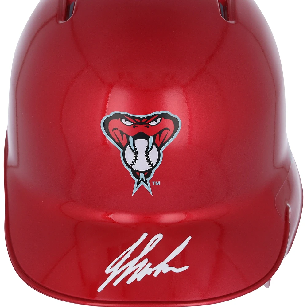 Casque de frappeur alternatif chromé autographié par Jordan Lawlar des Diamondbacks de l'Arizona