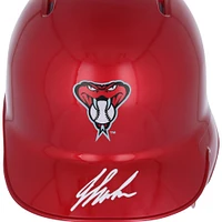 Casque de frappeur alternatif chromé autographié par Jordan Lawlar des Diamondbacks de l'Arizona