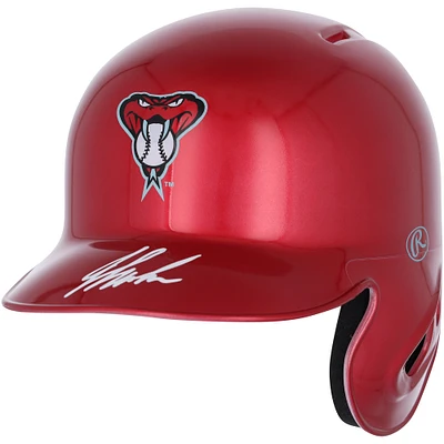 Casque de frappeur alternatif chromé autographié par Jordan Lawlar des Diamondbacks de l'Arizona