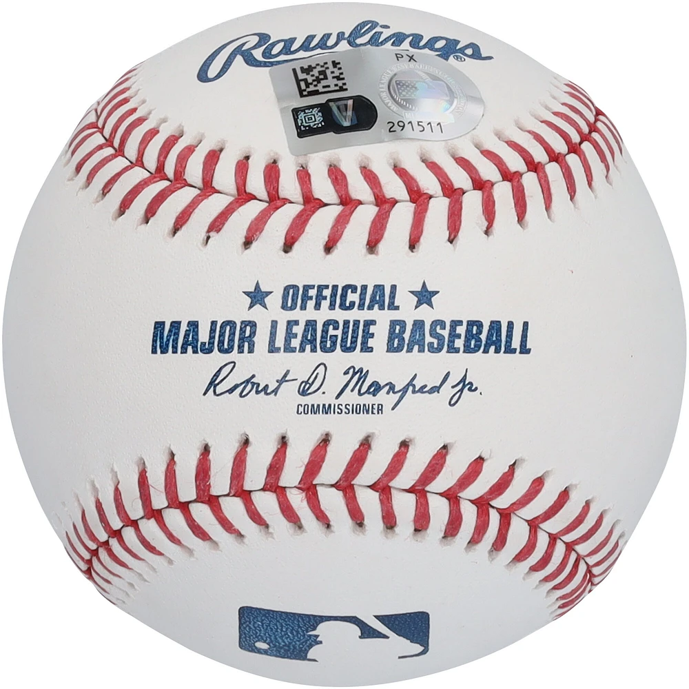 Ballon de baseball autographié par Jordan Lawlar des Diamondbacks de l'Arizona avec l'inscription « Snakes Alive »