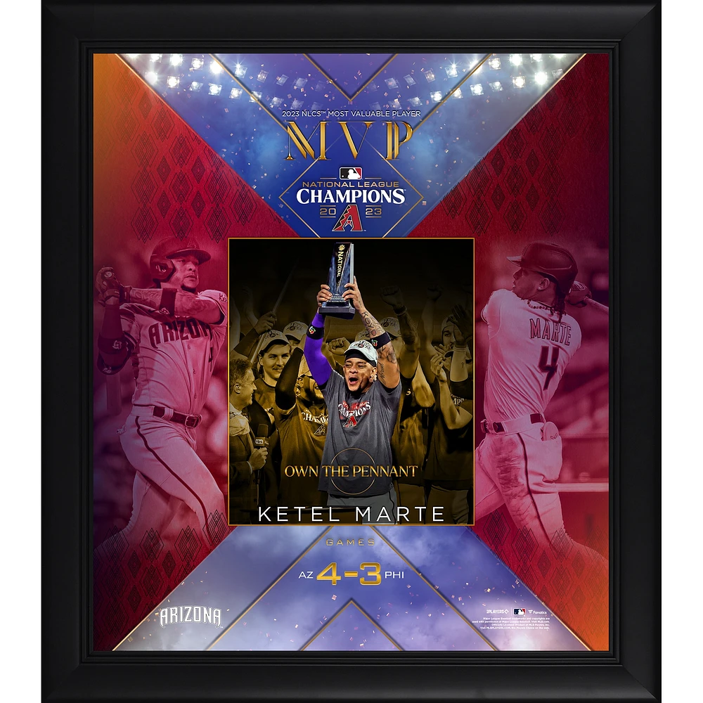 Ketel Marte Arizona Diamondbacks 2023 National League Champions MVP 15" x 17" Collage
