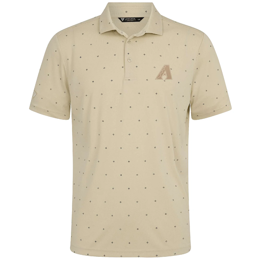 Men's Levelwear  Cream Arizona Diamondbacks Vision Polo